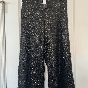 Banana Republic Black Sequin Pants, Brand New, Small
